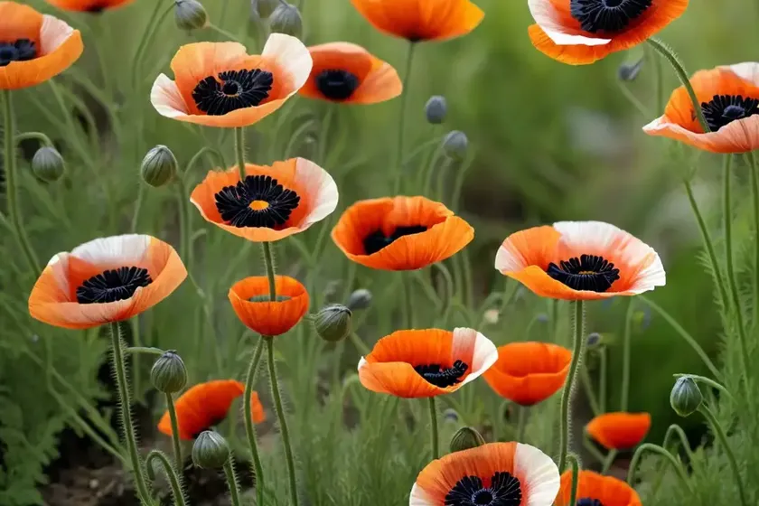 Iolet horned-poppy. (roemeria hybrida) — photo 2