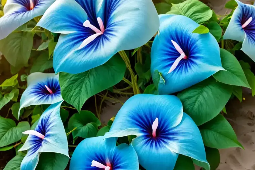 Ipomoea imperati (beach morning glory) — photo 2