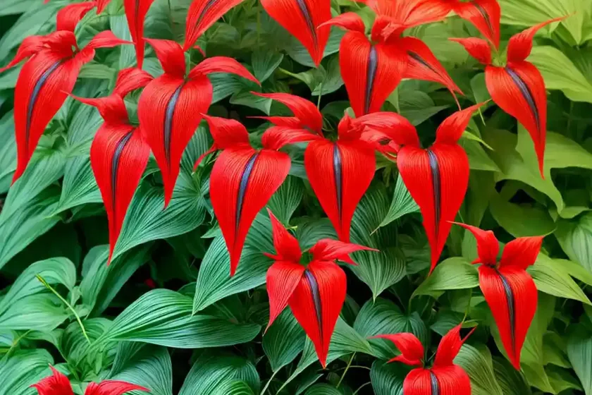 Ipomoea x sloteri (cardinal climber) — photo 2