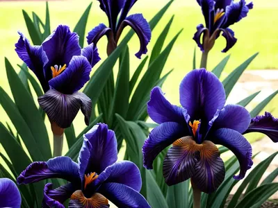 Iris ‘Black Gamecock’ (Louisiana Iris)