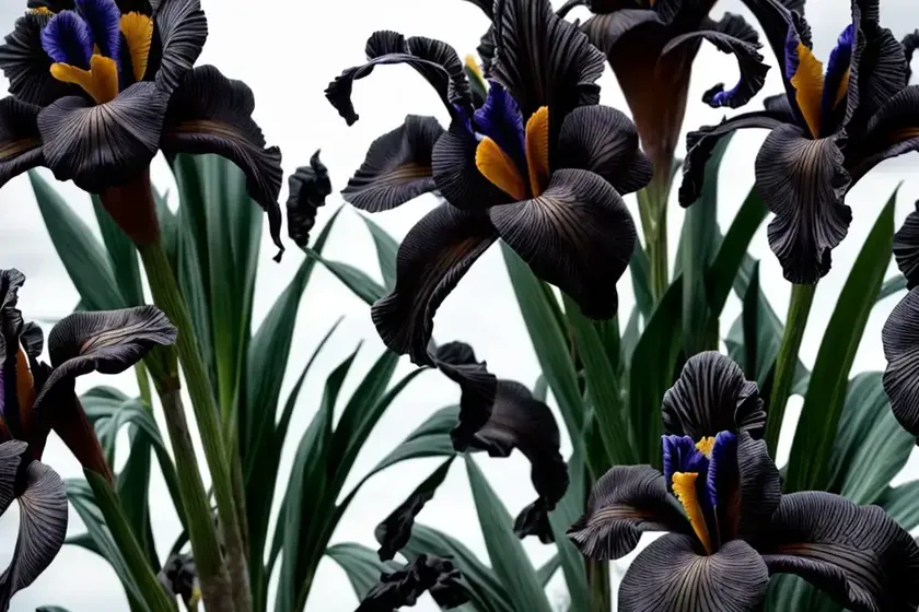 Iris ‘black swan’ (bearded iris) — photo 2