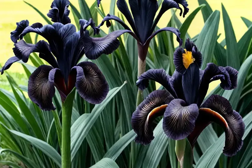 Iris ‘black swan’ (bearded iris) — photo 3