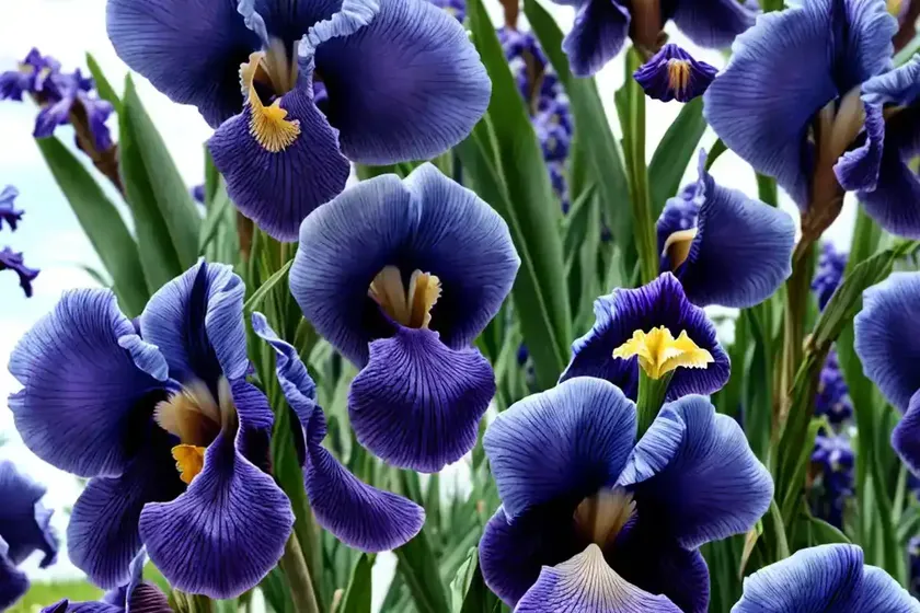 Iris ‘blueberry bliss’ (bearded iris) — photo 2