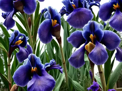 Iris ‘Blueberry Bliss’ (Bearded Iris)