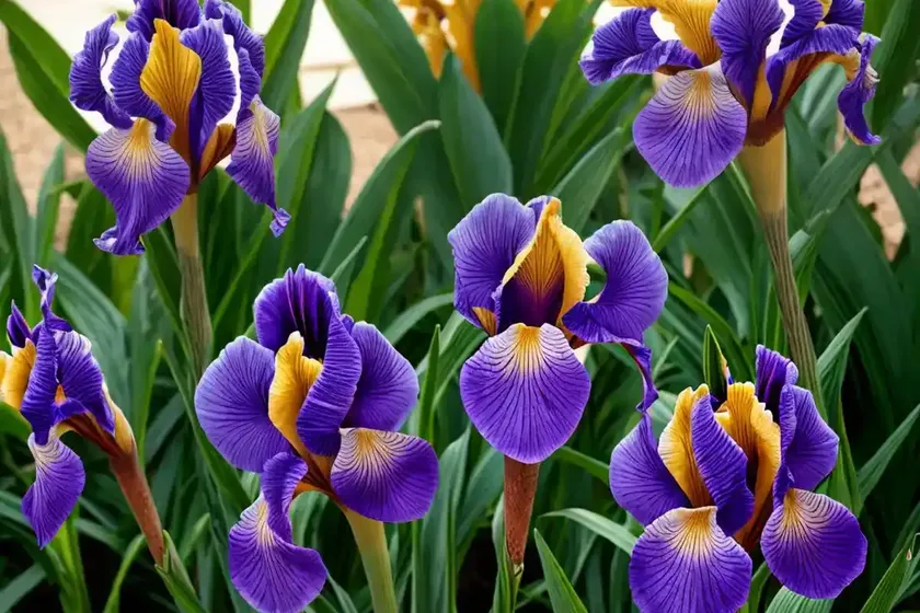 Iris ‘celestial flame’ (bearded iris) — photo 2