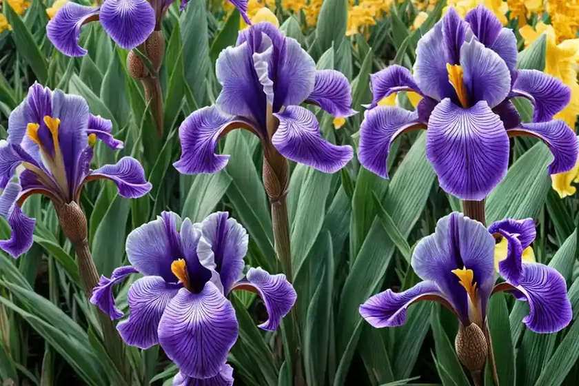 Iris ‘celestial flame’ (bearded iris) — photo 3