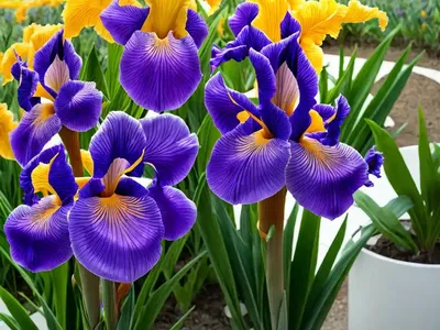 Iris ‘Celestial Flame’ (Bearded Iris)