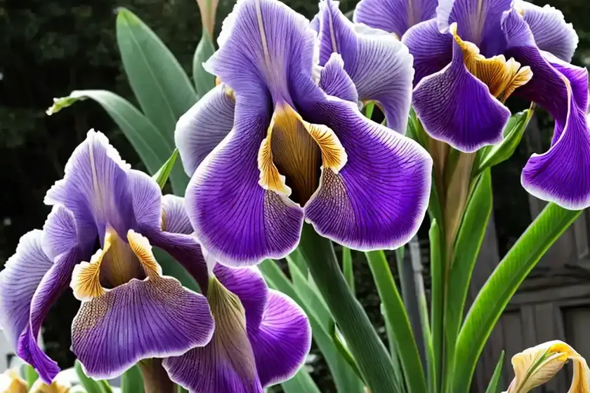 Iris ‘Diamond Blush’ (Reblooming Bearded Iris)
