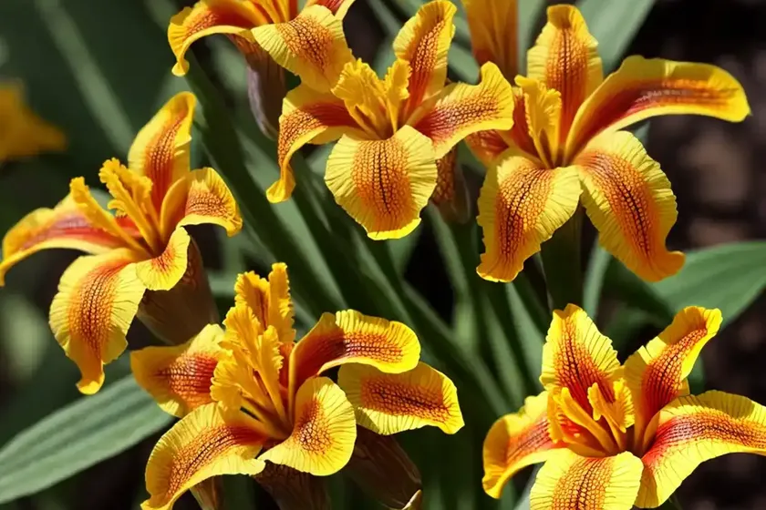 Iris domestica ‘hello yellow’ (blackberry lily) — photo 2