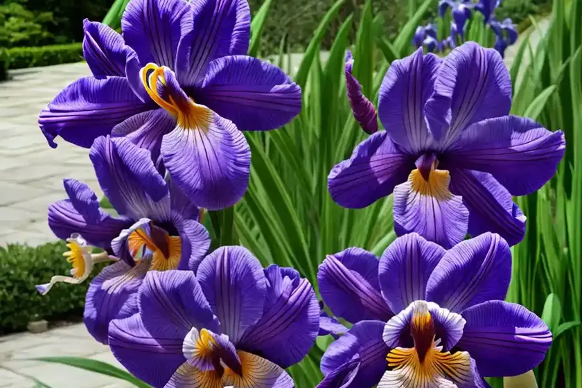Iris ensata ‘agripinella’ (japanese iris) — photo 2