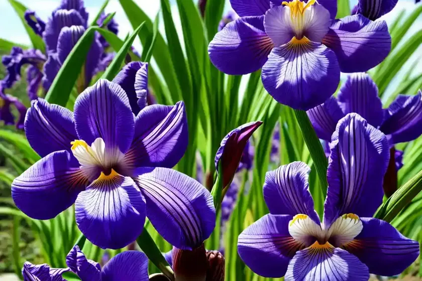 Iris ensata ‘agripinella’ (japanese iris) — photo 3