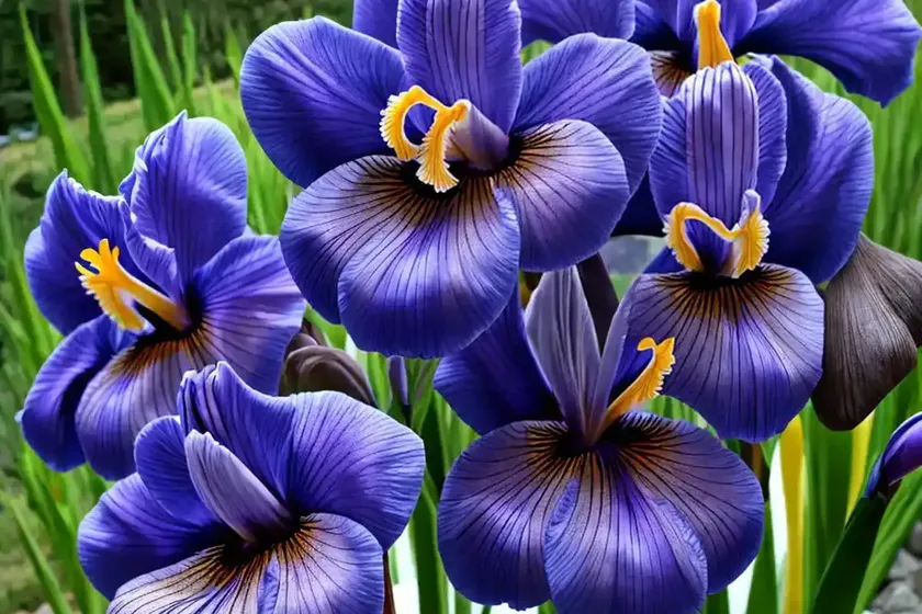 Iris ensata ‘alpine majesty’ (japanese iris) — photo 3