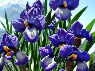 Iris Ensata ‘Alpine Majesty’ (Japanese Iris)
