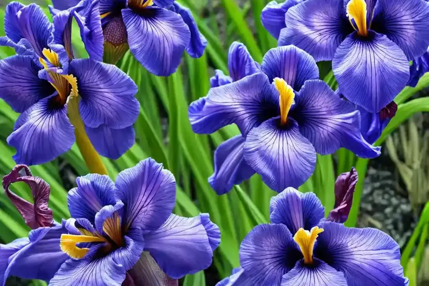 Iris ensata ‘blue spritz’ (japanese iris) — photo 3