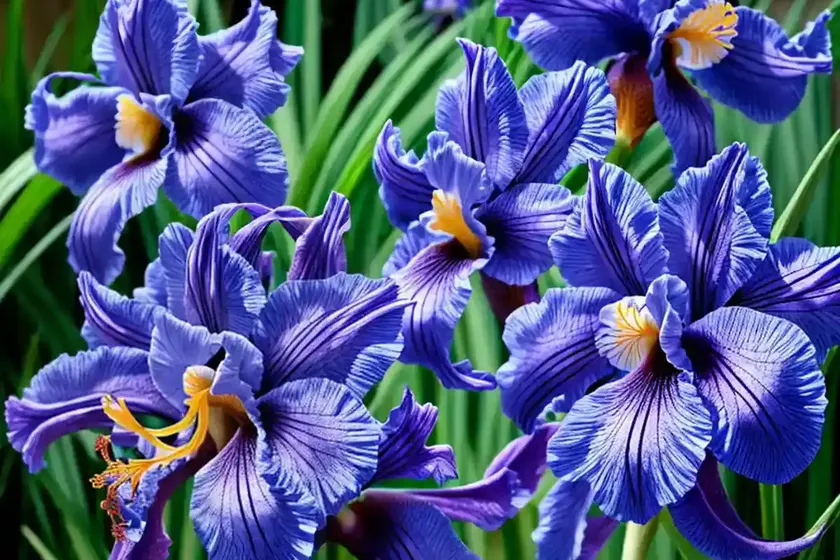 Iris ensata ‘blue spritz’ (japanese iris)