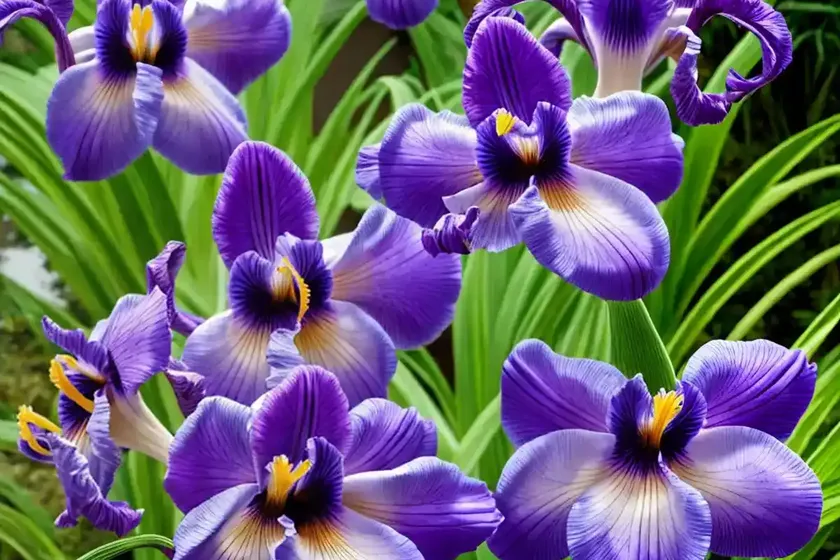 Iris ensata ‘carol johnson’ (japanese iris) — photo 3