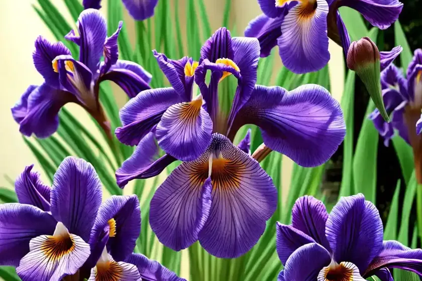 Iris ensata ‘coho’ (japanese iris) — photo 2