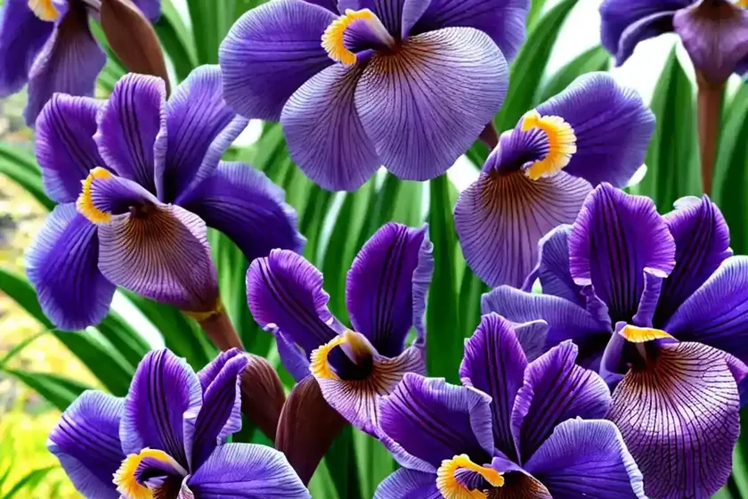 Iris ensata ‘coho’ (japanese iris) — photo 3