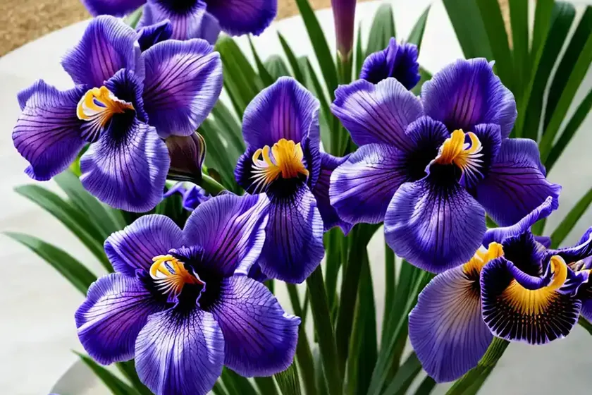 Iris ensata ‘crystal halo’ (japanese iris) — photo 2