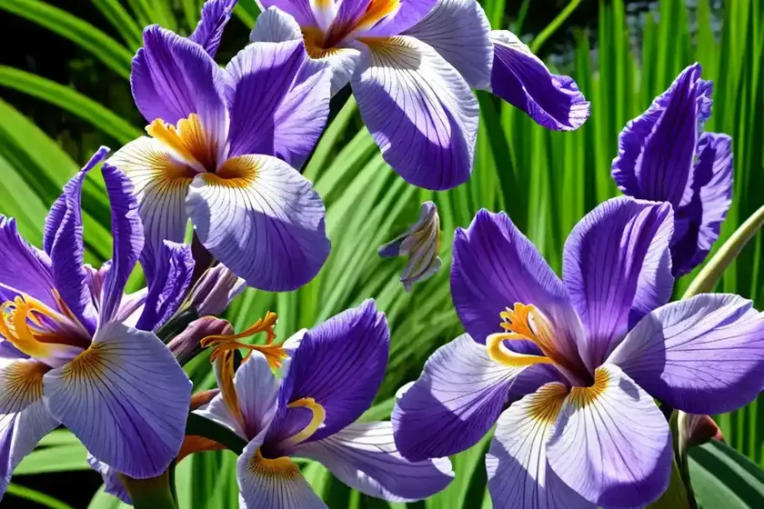 Iris ensata ‘flashing koi’ (japanese iris) — photo 2