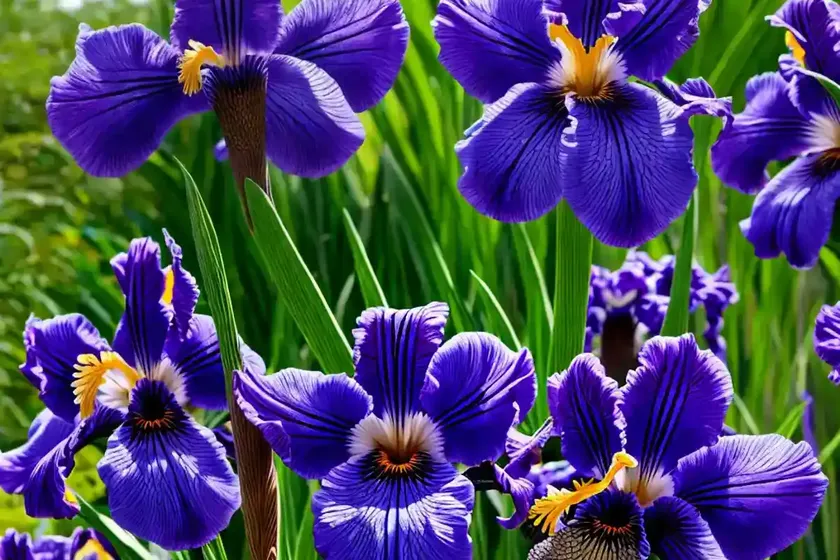Iris ensata ‘lion king’ (japanese iris) — photo 2