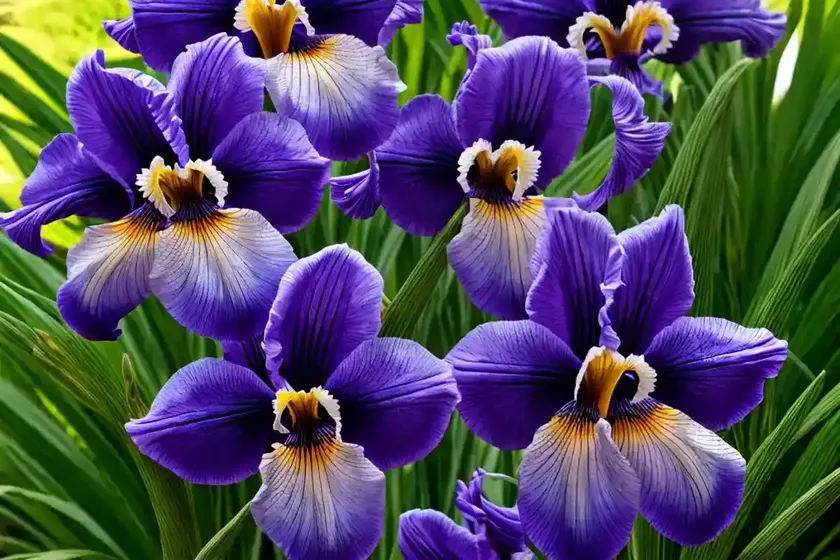 Iris ensata ‘lion king’ (japanese iris) — photo 3