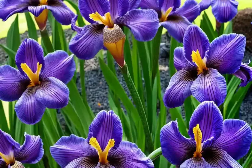 Iris ensata ‘queen’s tiara’ (japanese iris) — photo 3