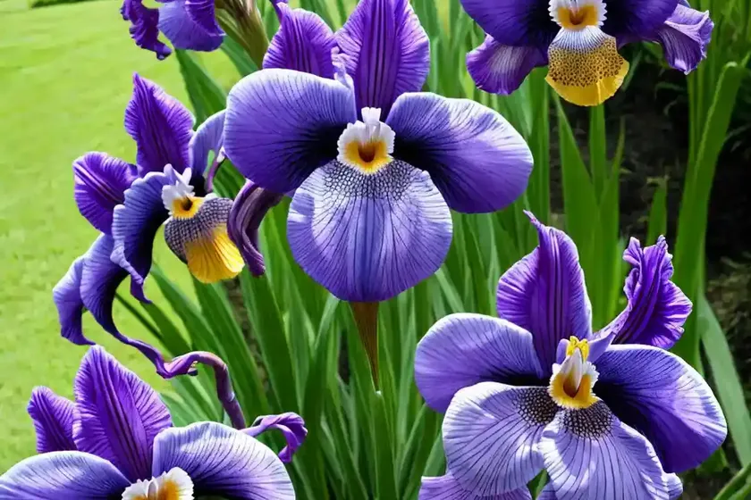 Iris ensata ‘queen’s tiara’ (japanese iris)