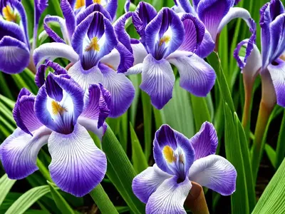 Iris Ensata Var. Spontanea (Japanese Water Iris)