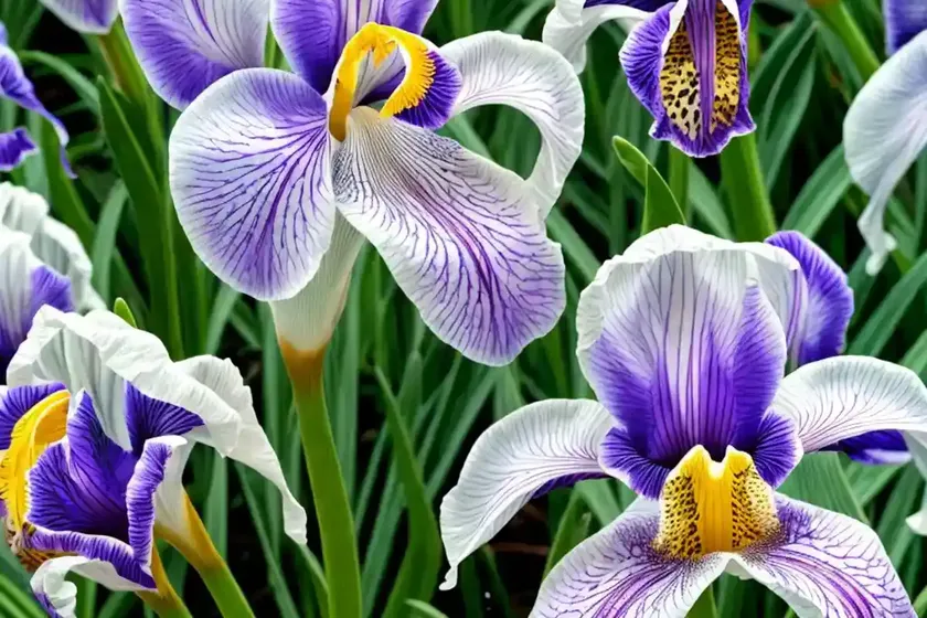 Iris pallida ‘variegata’ (dalmatian iris) — photo 2