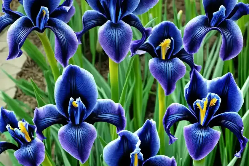 Iris prismatica (slender blue iris) — photo 2