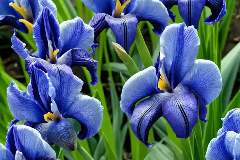 Iris prismatica (slender blue iris) — photo 3