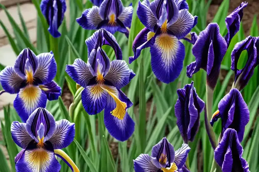 Iris sibirica ‘contrast in styles’ (siberian iris) — photo 3