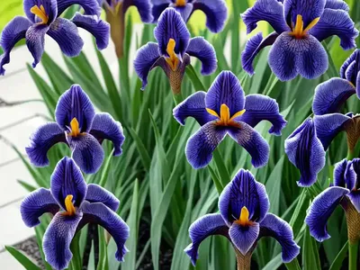 Iris Sibirica ‘Contrast In Styles’ (Siberian Iris)