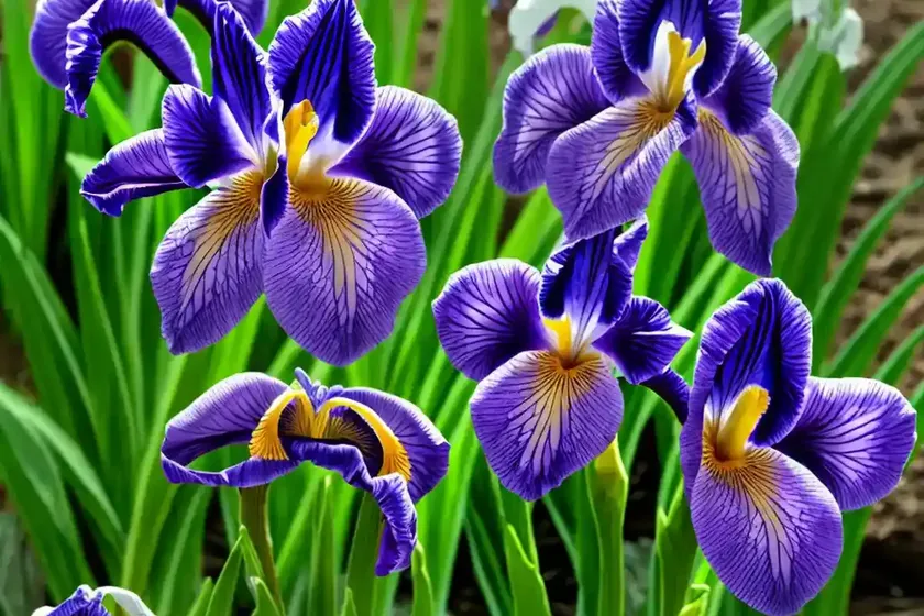 Iris sibirica ‘fond kiss’ (siberian iris) — photo 3
