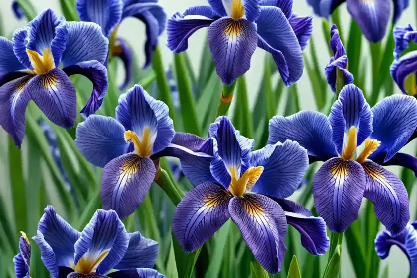 Iris sibirica ‘granny jean’ (siberian iris) — photo 2