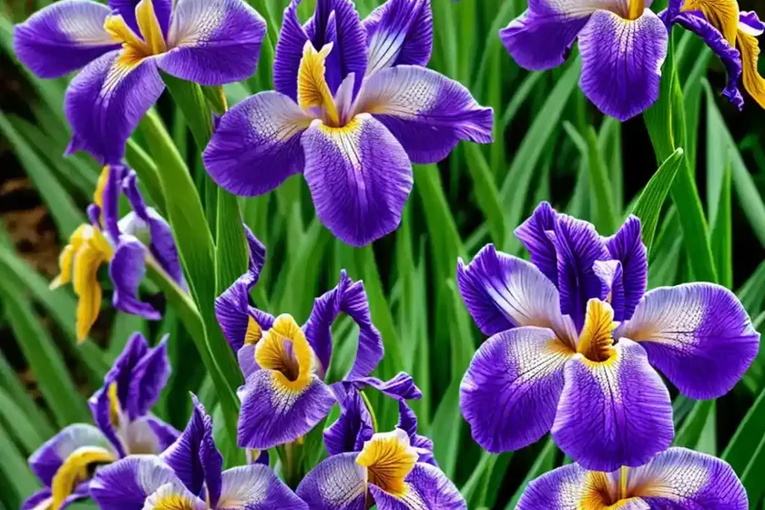 Iris sibirica ‘jewelled crown’ (siberian iris) — photo 2
