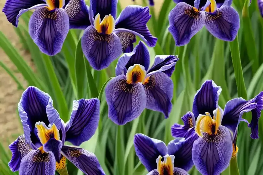 Iris sibirica ‘over in gloryland’ (siberian iris) — photo 2