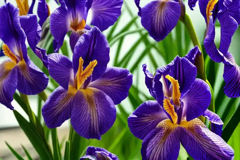 Iris sibirica ‘over in gloryland’ (siberian iris) — photo 3