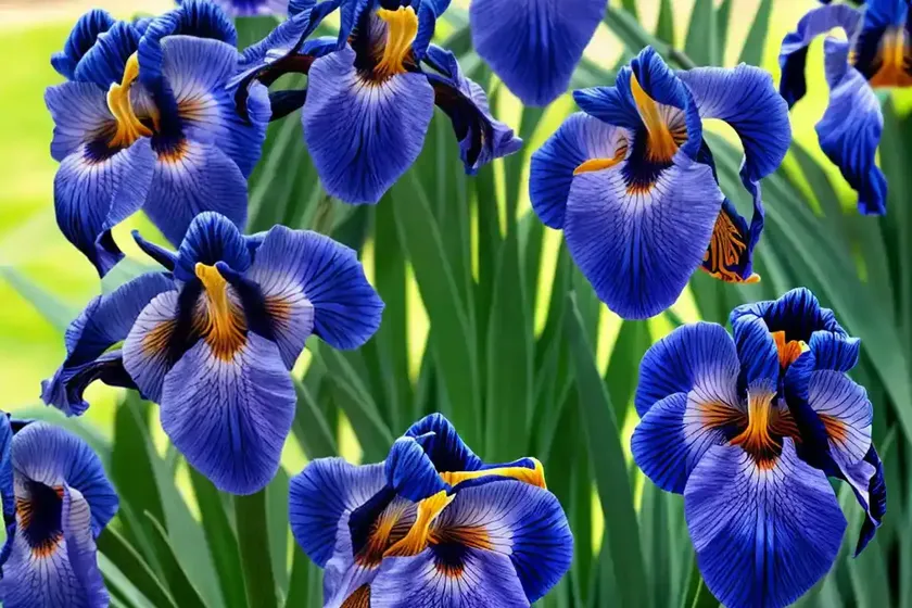 Iris sibirica ‘perry’s blue’ (siberian iris) — photo 3