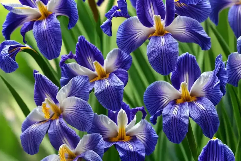Iris sibirica ‘shirley pope’ (siberian iris) — photo 2