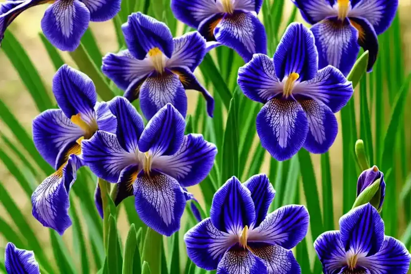 Iris sibirica ‘shirley pope’ (siberian iris) — photo 3