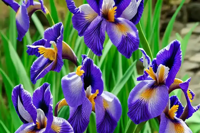 Iris sibirica ‘sky wings’ (siberian iris) — photo 2