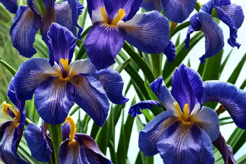 Iris sibirica ‘sky wings’ (siberian iris) — photo 3