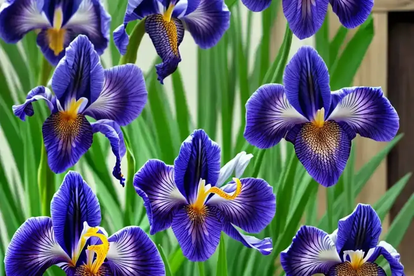 Iris sibirica ‘snow queen’ (siberian iris) — photo 2