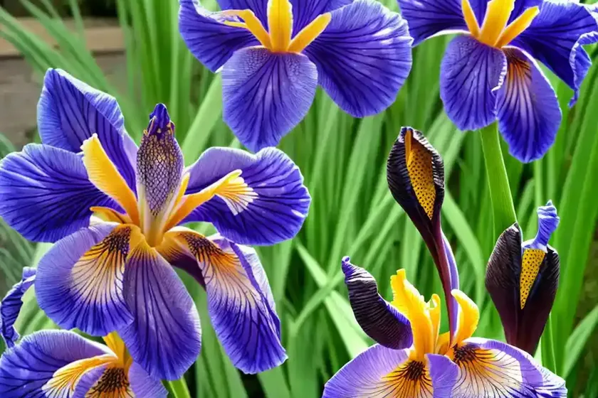 Iris sibirica ‘snow queen’ (siberian iris) — photo 3