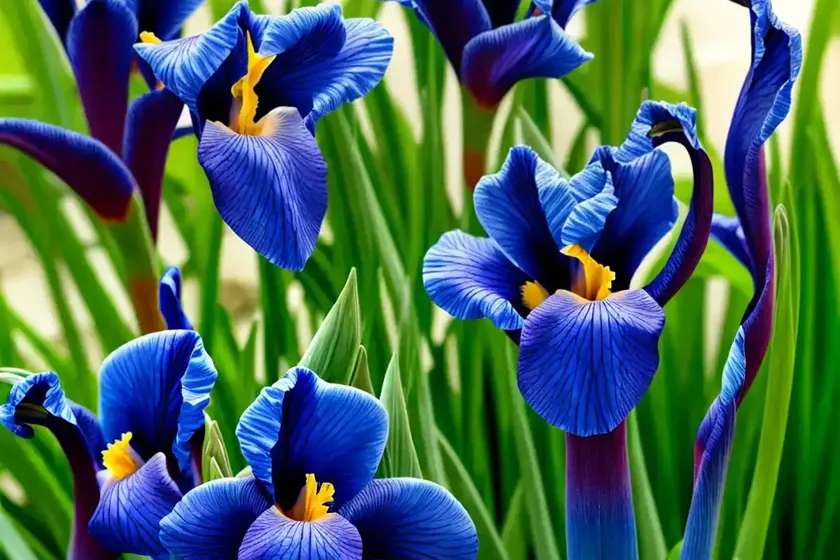Iris spuria ‘lucky devil’ (blue iris) — photo 3