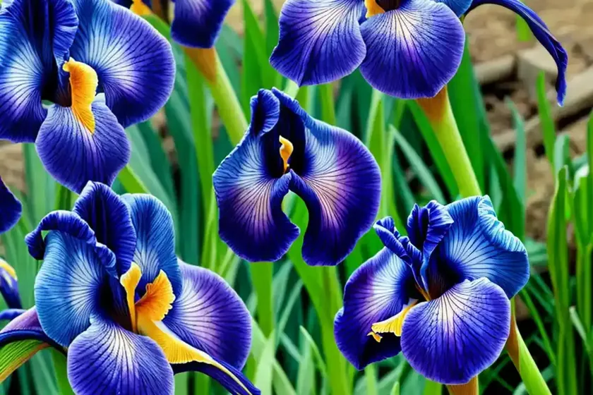 Iris spuria ‘missouri rainbows’ (blue iris) — photo 2