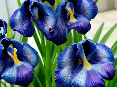 Iris Spuria ‘Missouri Rainbows’ (Blue Iris)
