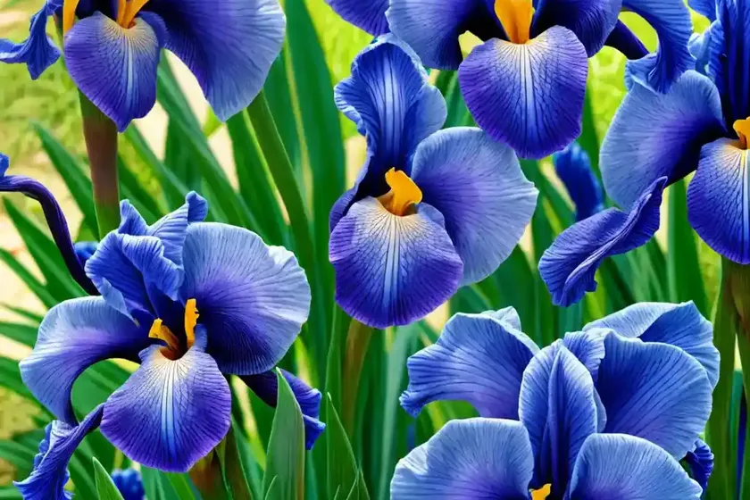Iris spuria ‘sahara sands’ (blue iris) — photo 3